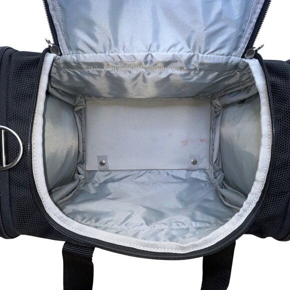 Metro XP Men’s Black Nylon Multi-Compartment Lock Secure Zip Travel Duffel Bag - Picture 8 of 16